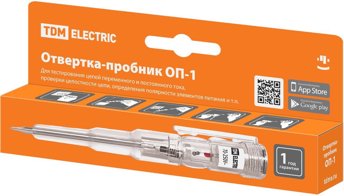 Отвертка индикаторная TDM Electric ОП-1 SQ0501-0002 16195972 - фото