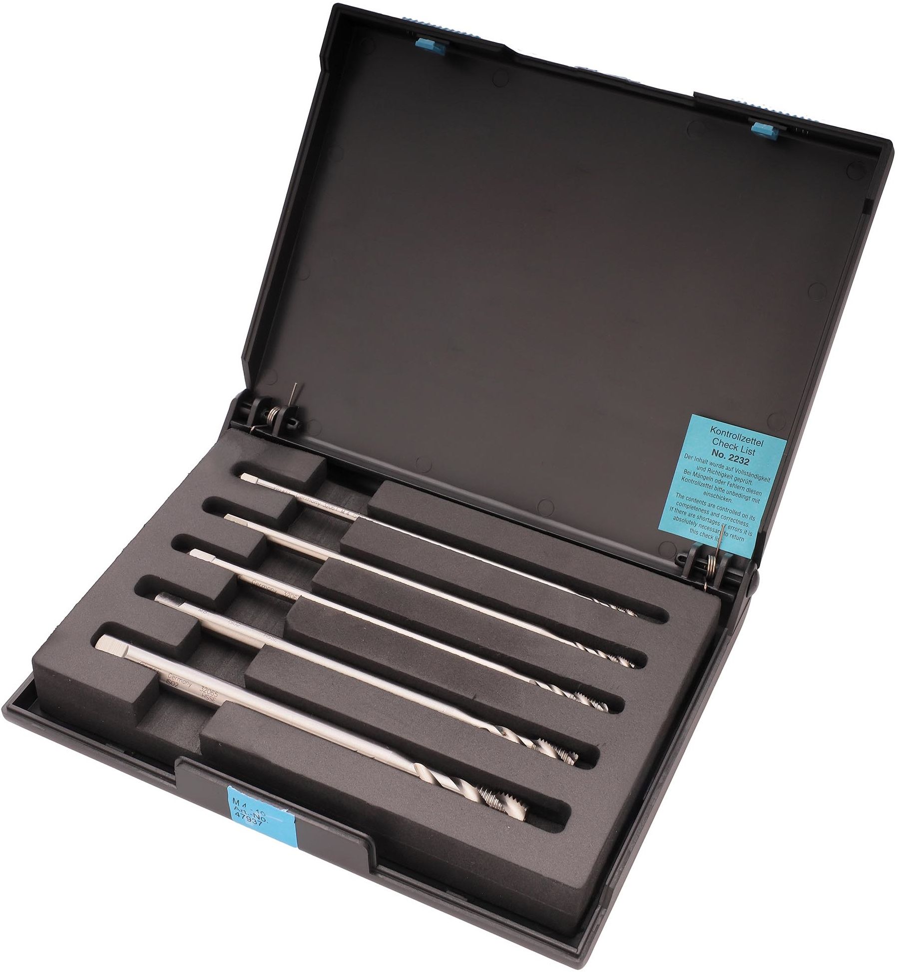 Изображение товара Набор метчиков машинных спиральных М4-М10 150 мм HSSE DIN 371XL Volkel 47937