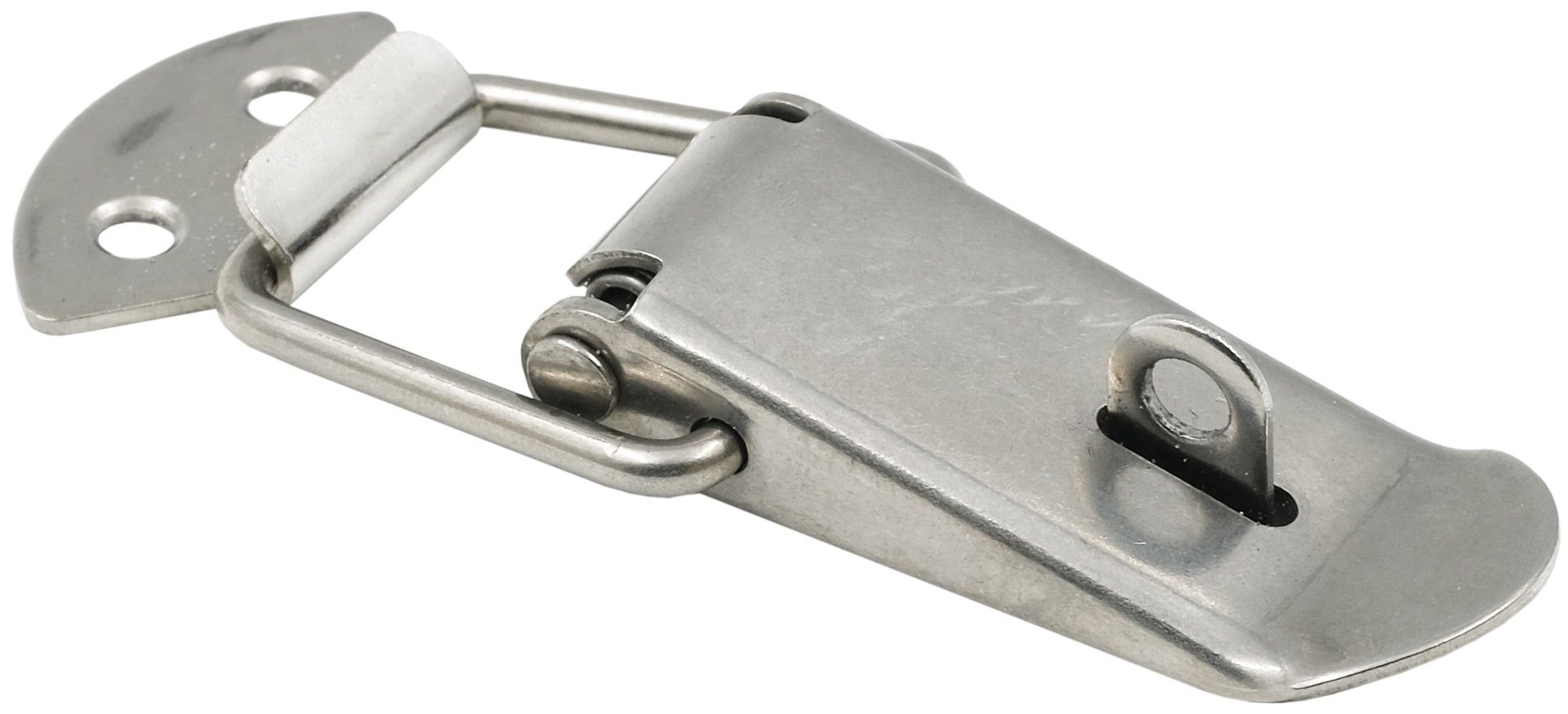 Замок-защелка с ушком L=75 006, нержавеющая сталь А2 - фото