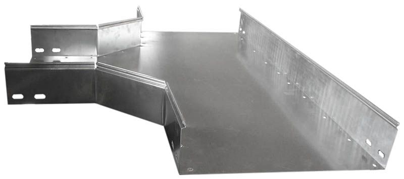 Т-секция для замкового лотка 50x50x1 (оцинкованная сталь) - фото