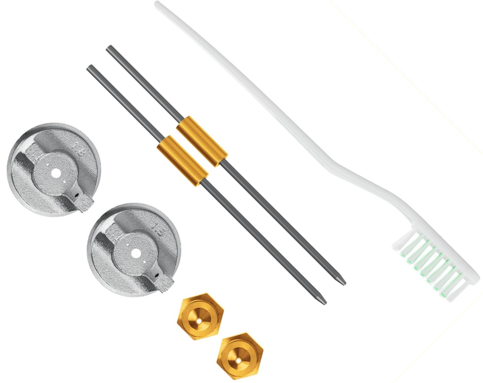 Краскопульт пневматический с верхним бачком с 3 дюзами HP MS 200-3 ЗУБР 06458 - фото