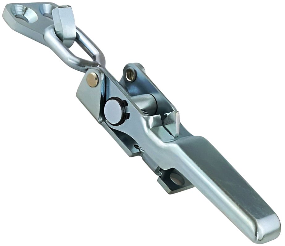 Замок-защелка регулируемый с самоблокировкой L=232 мм, нагрузка 306 кг, 54281, оцинкованная сталь - фото