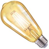 Лампа светодиодная LED ST64 Эдисона 6 Вт E27 2200 K прозрачная Фотон 22626
