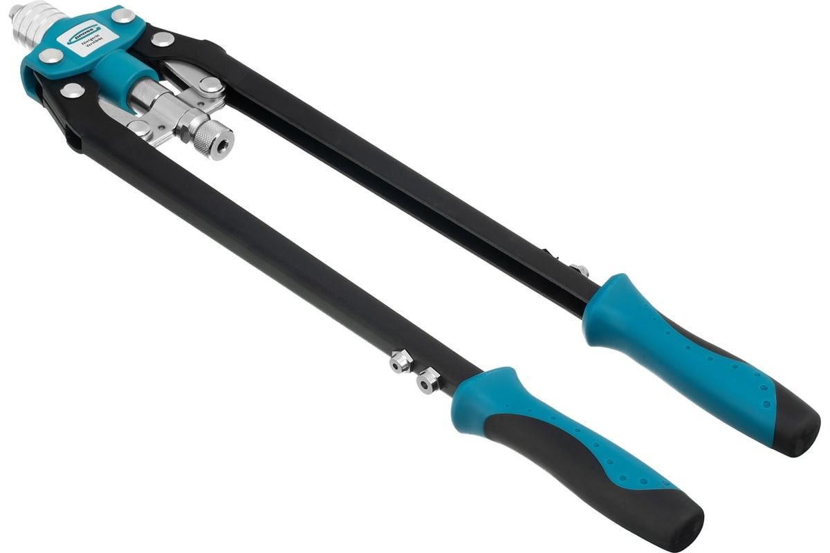 Заклепочник вытяжной двуручный 3.2-6.4 мм усиленный, Gross 40409 - фото