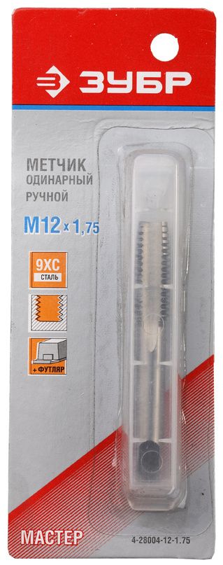 Метчик ручной одинарный сталь 9ХС Мастер ЗУБР - фото