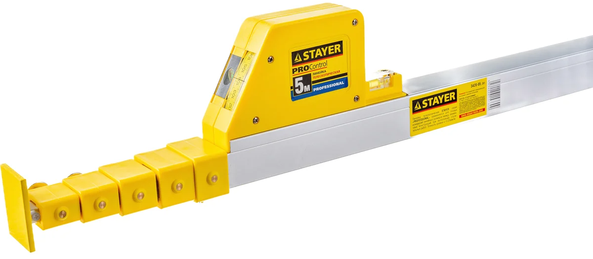 Линейка телескопическая 5 м Stayer Prof 3420-05_z01 - фото