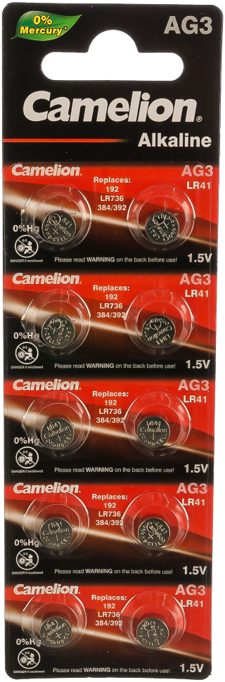 Батарейка Camelion AG3/LR41 17480 - фото