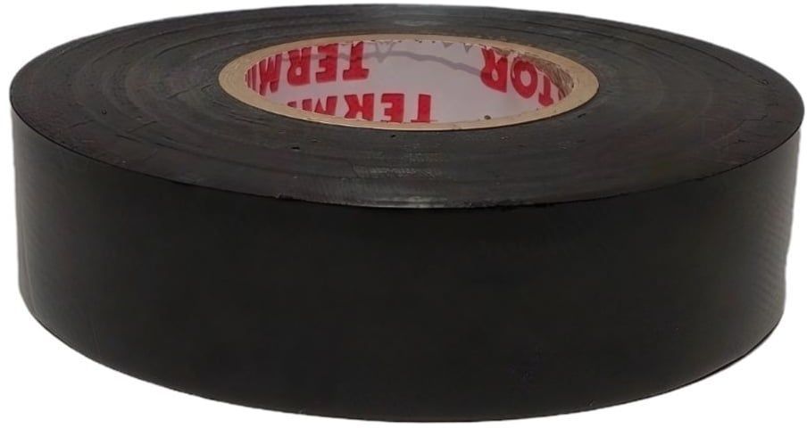 Изолента черная ПВХ огнеупорная 0,18 мм, 19 мм, 20 м Terminator IC6P - фото