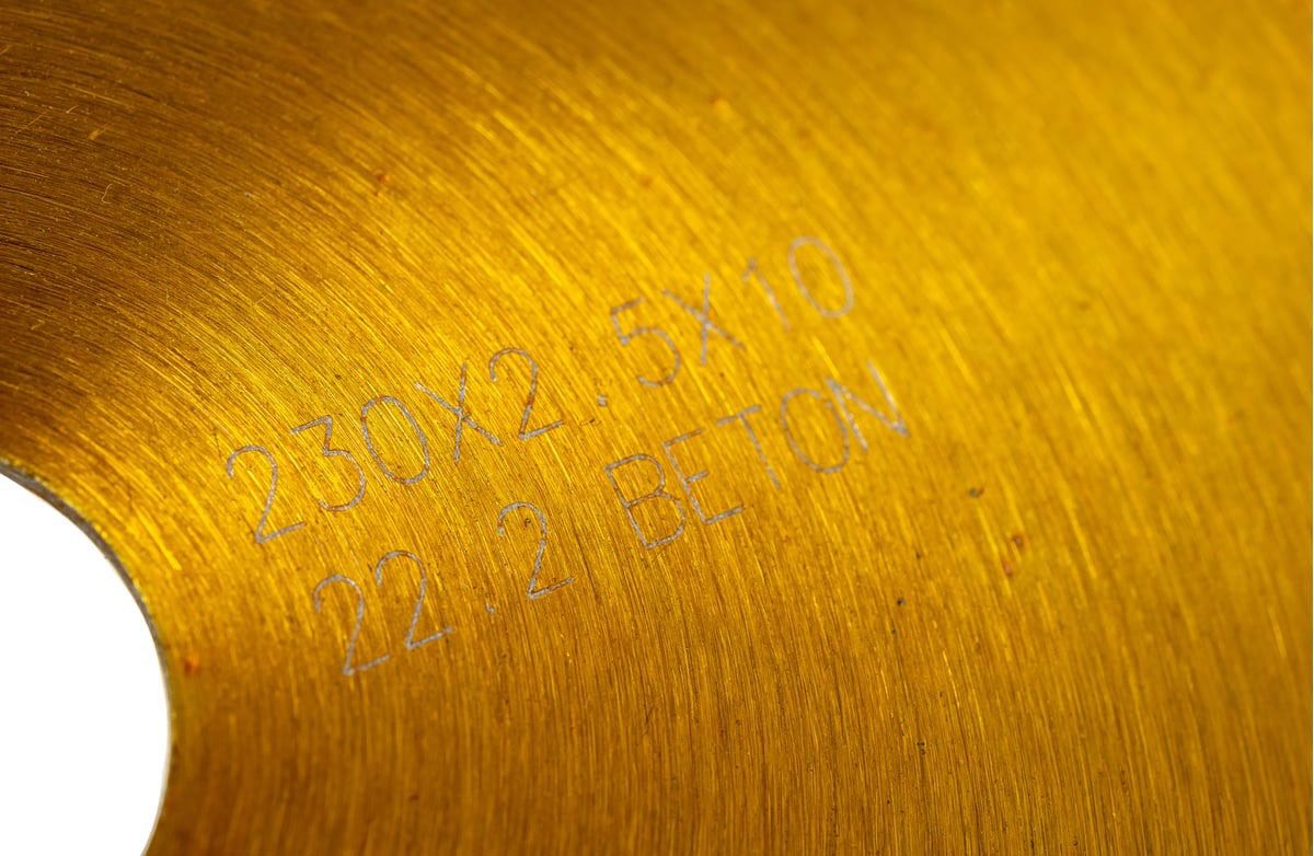 Диск алмазный турбо YL по бетону 230 мм, Messer 01-36-230 - фото