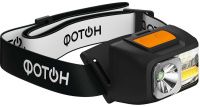 Фонарик налобный аккумуляторный светодиодный Фотон SA-850S (3W + 1W) 25536