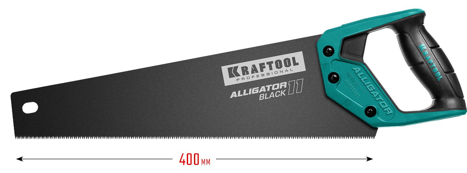 Ножовка по дереву для точного реза Alligator BLACK 11 Kraftool - фото