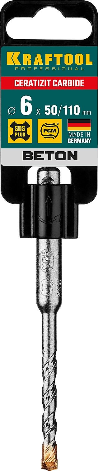 Бур по бетону с хвостовиком SDS-plus Ceratizit Carbide Kraftool - фото