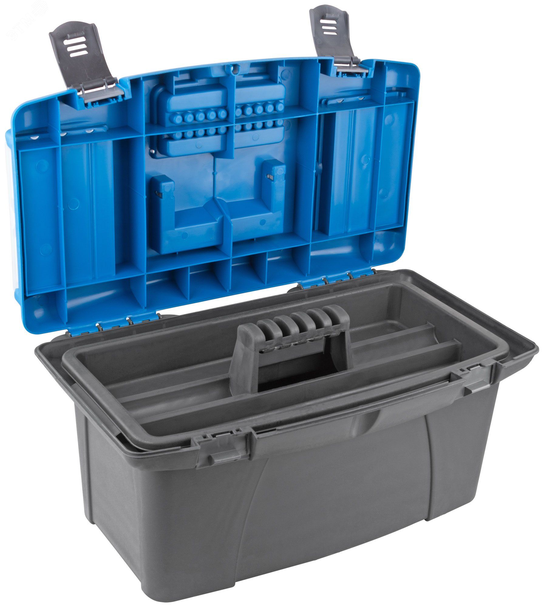 Ящик для инструментов 19" 480х230х275 мм с морозостойким замком MOS 65536М - фото