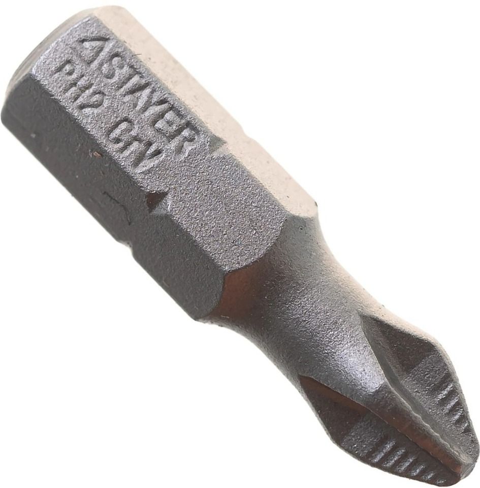 Изображение товара Набор бит крестовых PH2 длиной 25 мм, C1/4" Stayer ProFix 26201-2-25-02, 2 предмета