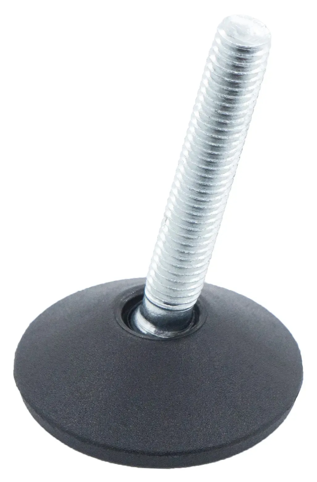 Опора регулируемая шарнирная с болтом М8х50 и основанием 40 мм 40ШМ8-50ЧН, пластик - фото