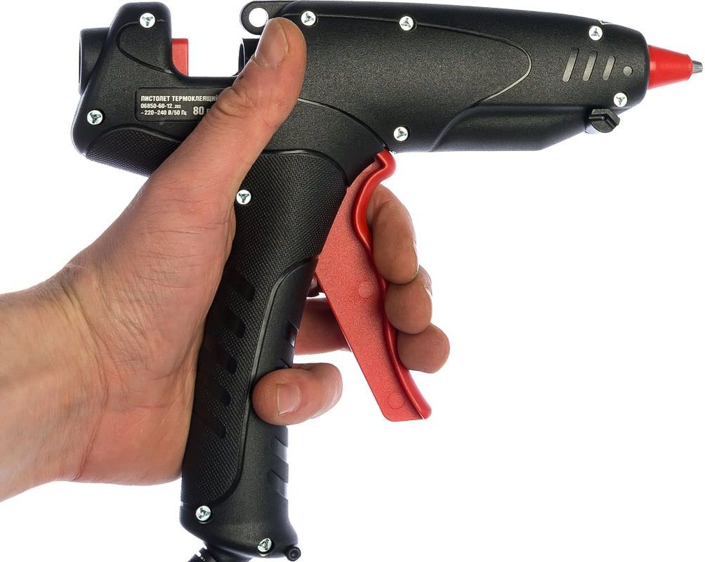 Пистолет клеевой 80 Вт 12 мм, ЗУБР Мастер 06850-60-12_z02 - фото