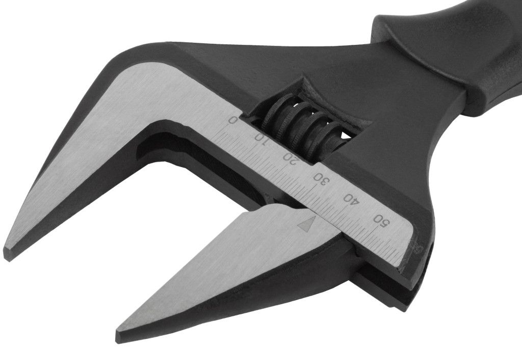 Ключ разводной 300 мм, увеличенный захват, узкие губки FIT Контур 70174 - фото