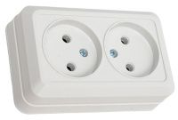 Розетка двухместная ОУ без заземления Bolleto IN HOME 7102