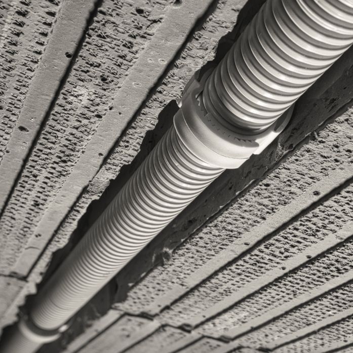 Дюбель со скобой и фиксирующим зажимом для труб Schnabl USA, полипропилен - фото