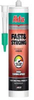 Клей-герметик гибридный 290 мл Fast&Strong AKFIX AMS65, белый