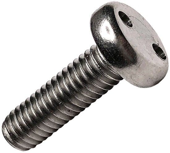 Винт антивандальный М4,2х19 88111 (DIN 85), шлиц snake eyes, нержавеющая сталь А2 - фото