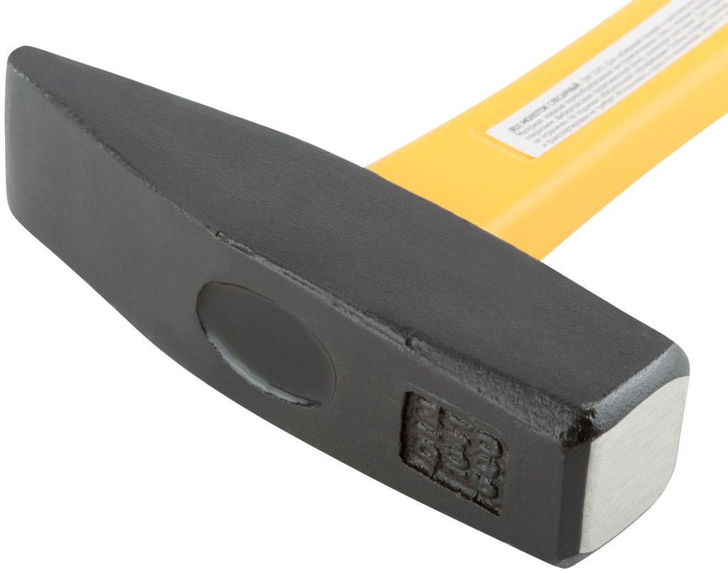 Молоток слесарный с фиберглассовой рукояткой 600 гр FIT Профи 44336 - фото