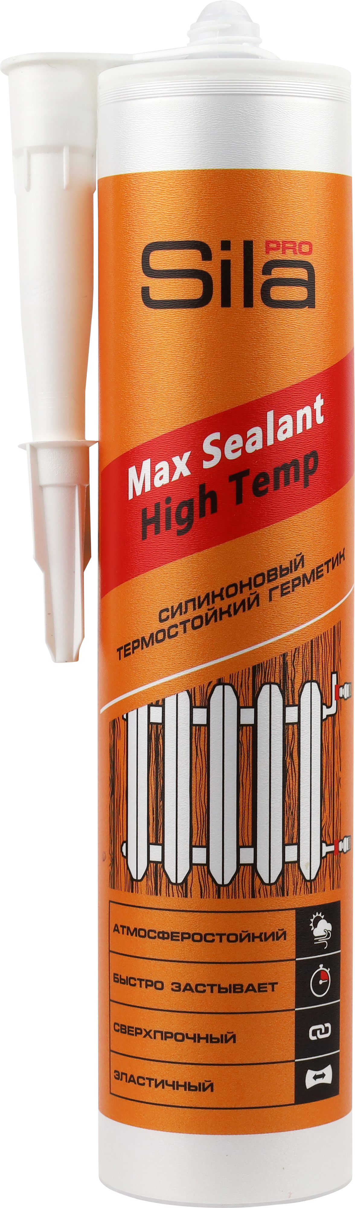 Герметик для высоких температур Max Sealant High Temp Sila Pro, 280 мл - фото