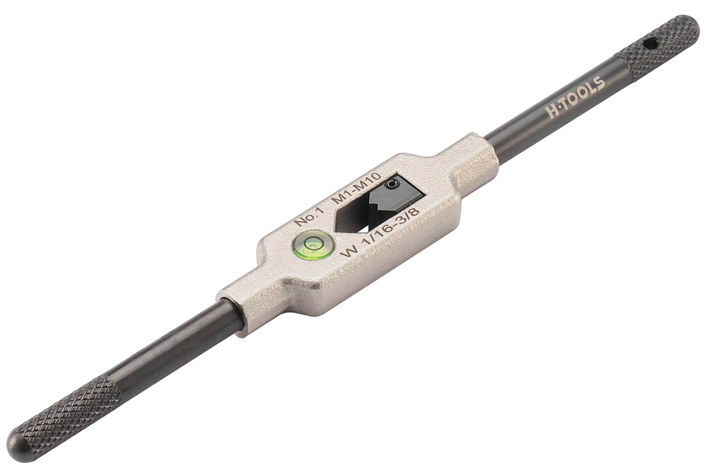 Вороток для метчиков с уровнем №1 M1-M10 (2,0-6,3 мм) 175 мм Inox DIN 1814 H-Tools 08802030 - фото