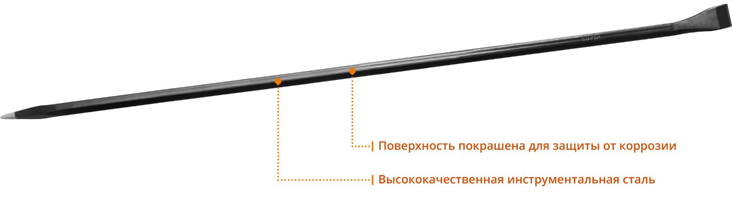 Лом монтажный 22х1300 мм Professional Stayer 21625-130 - фото