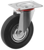 Колесо из резины с площадкой, поворотное 125 мм SC 55L
