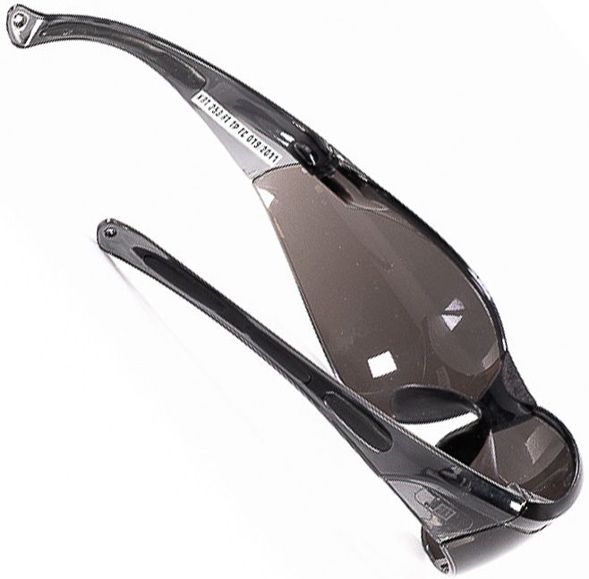 Очки монтажника защитные открытые затемнённые с прорезиненным носоупором OM-02 KBT 79683 - фото