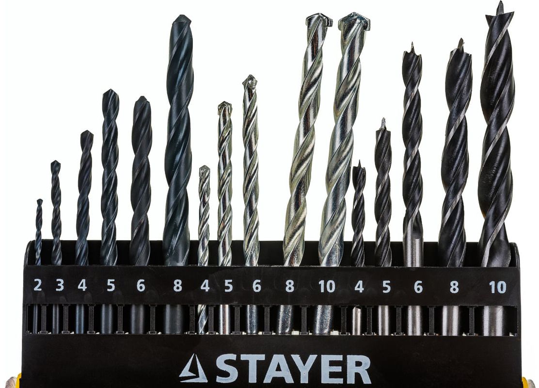 Набор комбинированных сверл Combi Stayer 29720-H16, 16 шт - фото