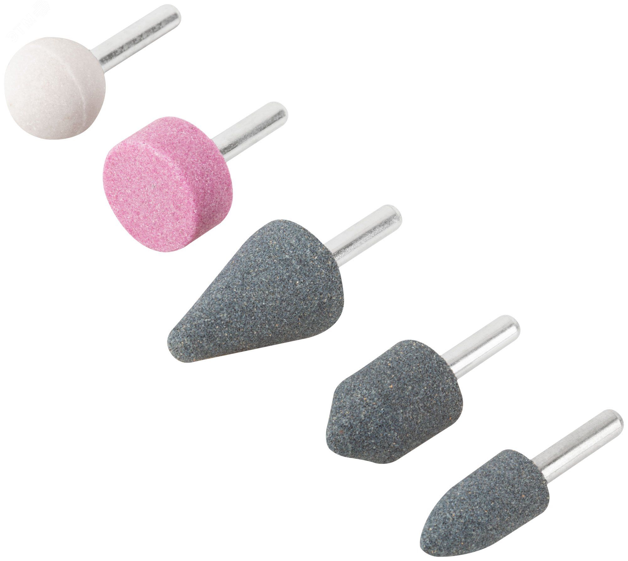 Набор абразивных шарошек по металлу КУРС 36463, 5 шт - фото