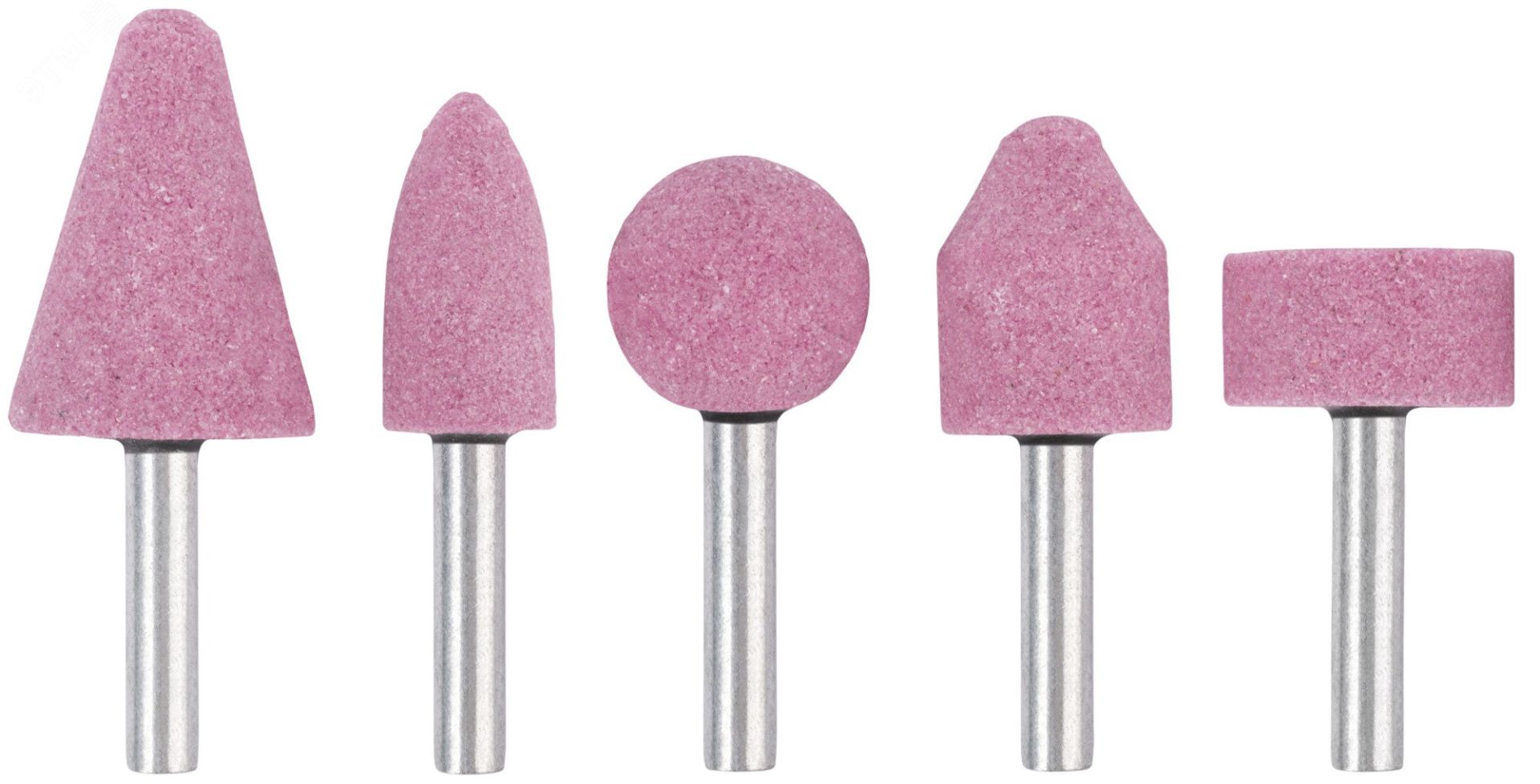 Набор шарошек абразивных больших FIT 36469, 5 шт - фото