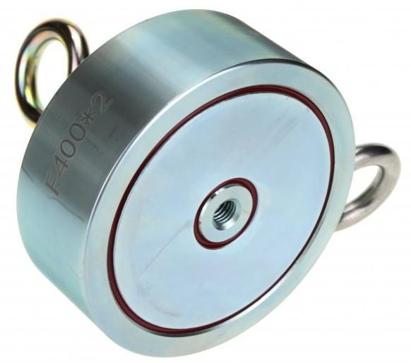 Магнит неодимовый двухсторонний поисковый F400х2 00362 - фото