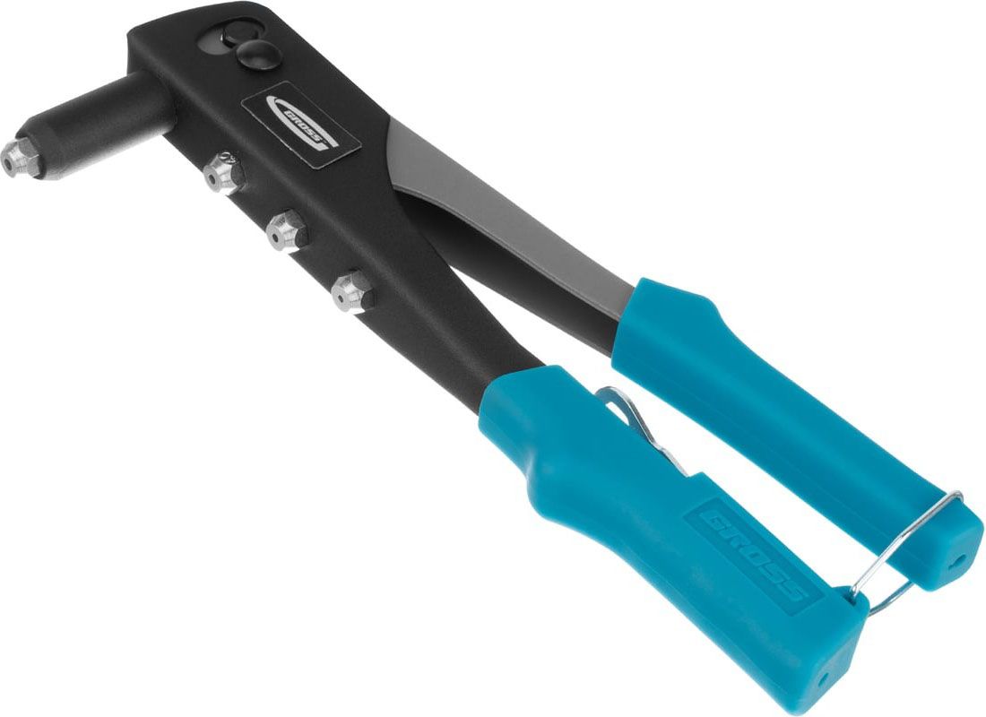 Заклепочник ручной вытяжной одноручный 2.4-4.8 мм, Gross 40400 - фото