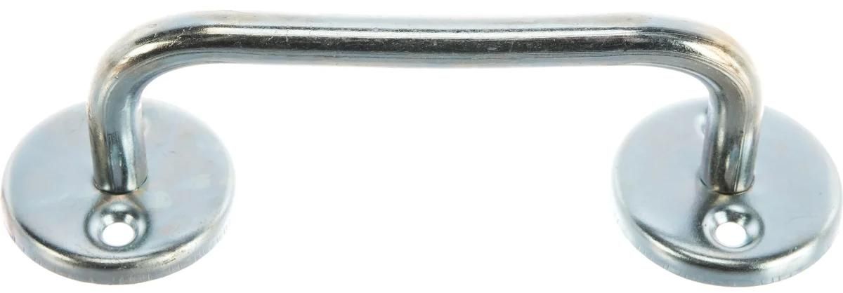 Ручка П-образная 80 мм РС80-2 37691-080, белый цинк - фото