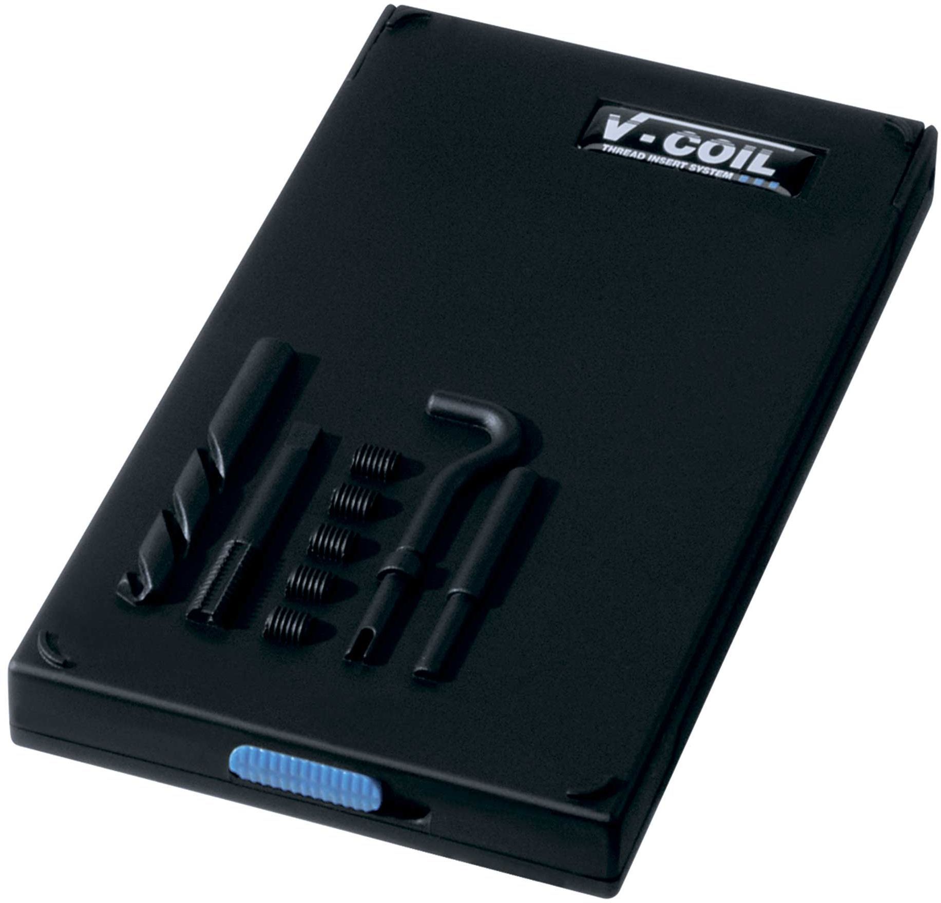 Набор для восстановления резьбы UNC 1/2"-13 V-Coil Volkel 04111, 14 предметов, дюймовая резьба UNC - фото