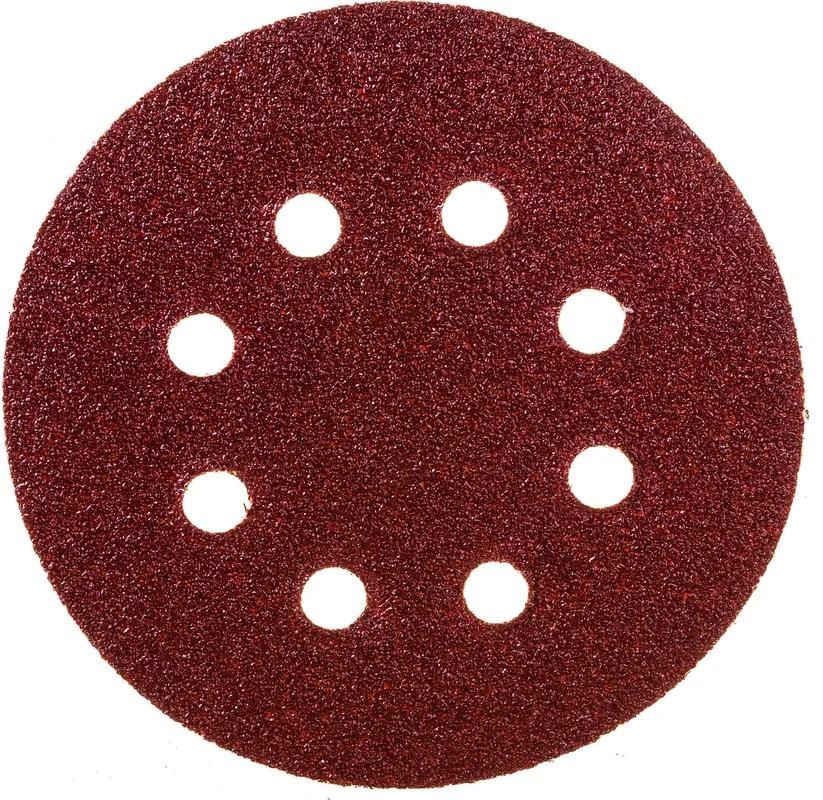 Круг шлифовальный самозацепляющийся с отверстиями 125 мм Р40 Stayer Master 35452-125-040, 5 шт - фото