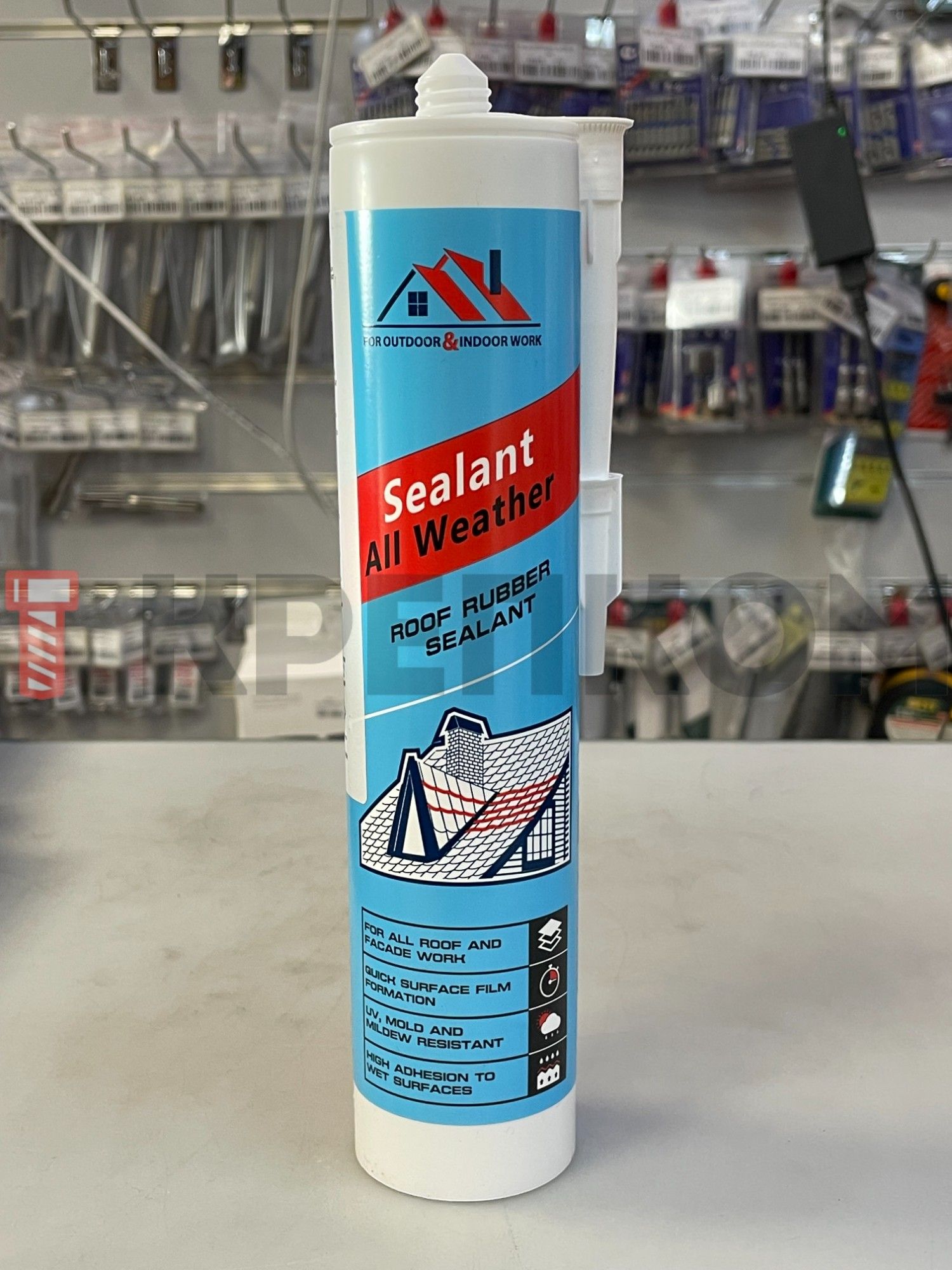 Герметик каучуковый бесцветный для кровли Max Sealant All weather Sila Pro, 290 мл  - фото