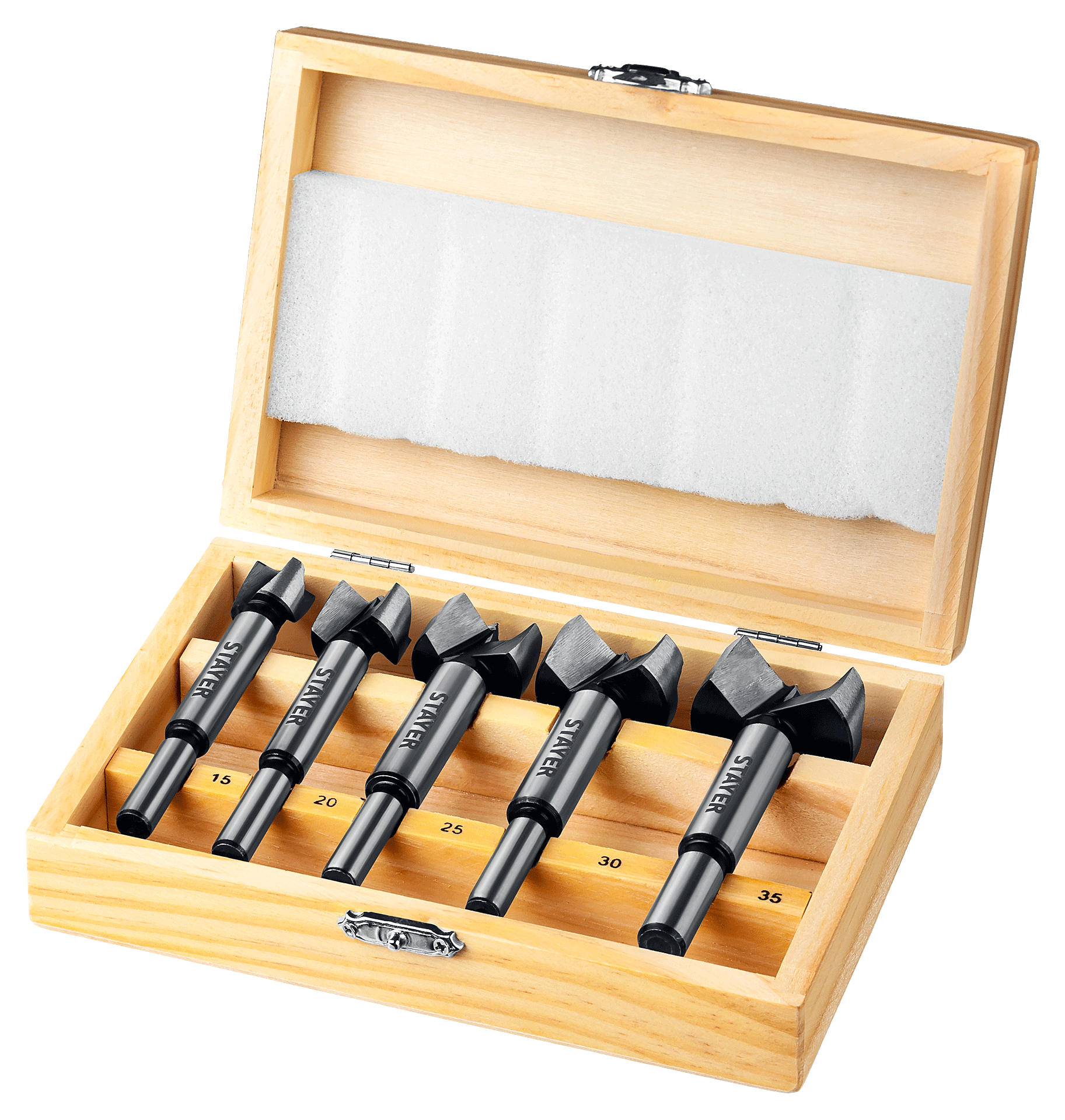 Набор сверл Форстнера по дереву Stayer 29985-H5_z01, 5 шт - фото