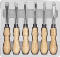 Изображение товара Набор резцов фигурных профессиональных по дереву ЗУБР 18373-H6, Cr-V, 6 предметов в блистере