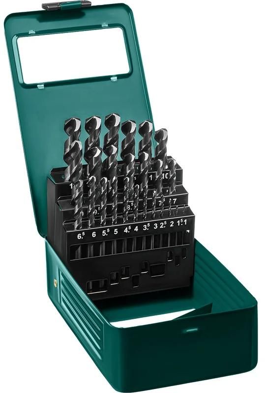 Набор сверл по металлу 1-13 мм HSS-G M2 Kraftool 29651-H25, 25 шт - фото