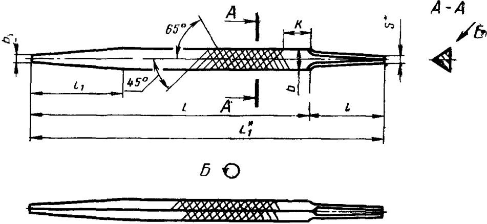 Напильник ромбический Волжский Инструмент, сталь У12 - фото