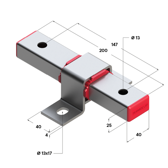 Опора скользящая B40х25 F2 TERMOCLIP - фото