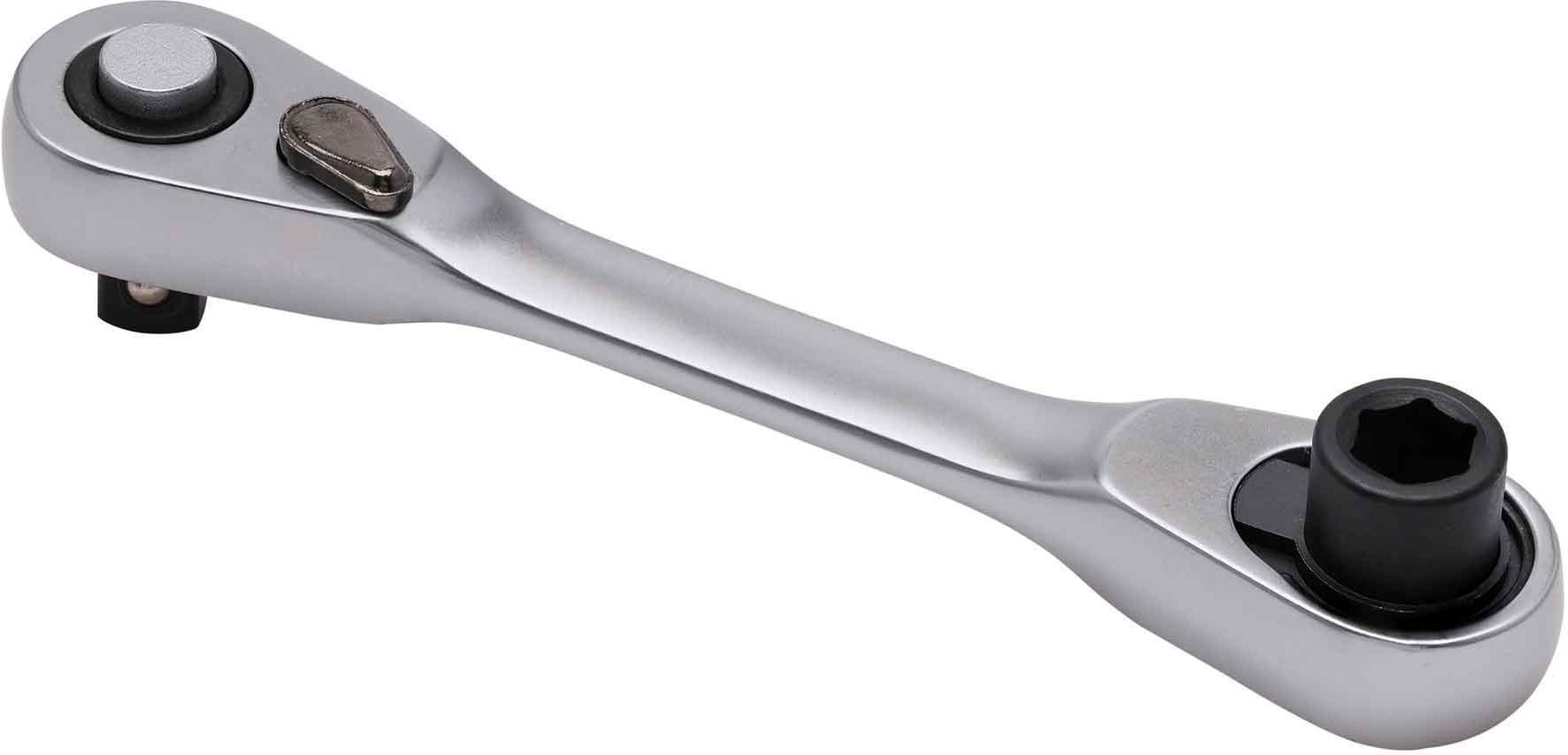 Вороток с трещоткой для бит и головок 72z 1/4"х95 мм SGS ST72-3.4 - фото