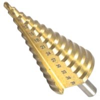 Сверло ступенчатое по металлу 4-39 мм, прямая канавка HSS РИ ri.166.37, 13 ступеней