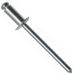 Заклёпка вытяжная алюминий/сталь со стандартным бортиком 4,8х25 - фото