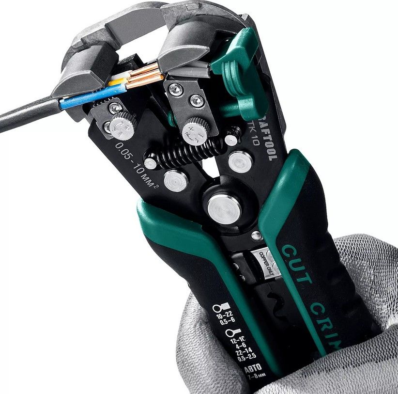 Стриппер автоматический многофункциональный 0,05-10 мм² Kraftool TK-10 22639 - фото