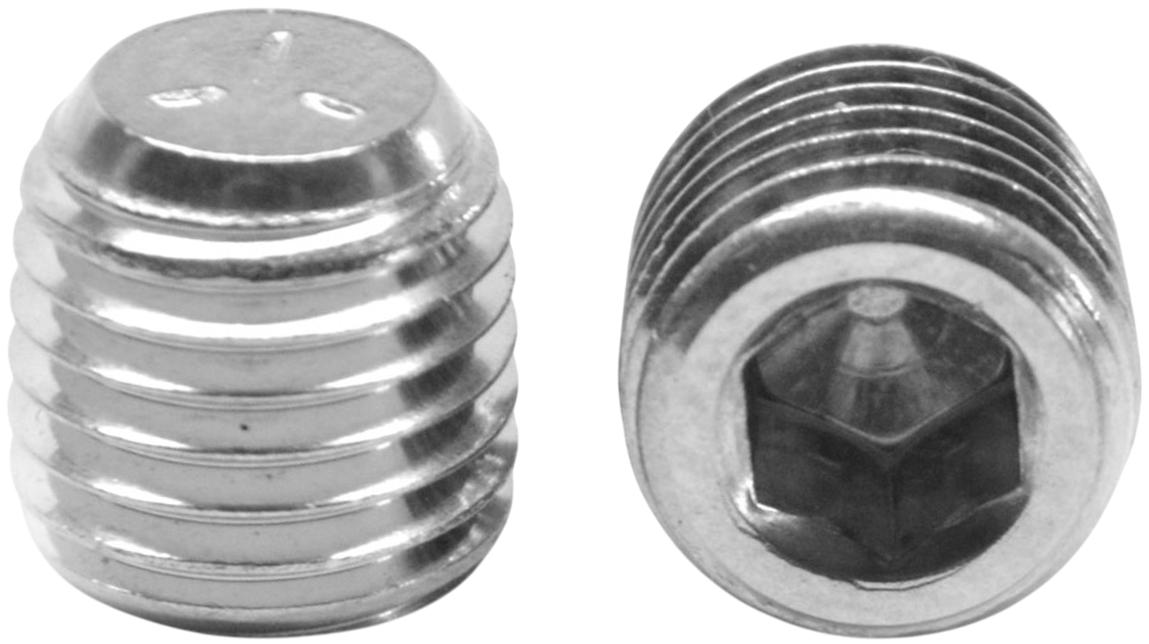 Пробка (заглушка) с дюймовой резьбой NPTF 1/16"-27х3/4" DIN 906, нержавеющая сталь А2 - фото